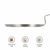 Sanskriti Exports Triply Stainless Steel Tawa 28 cm Diameter with Honeycomb Design (Induction Friendly)