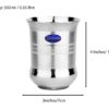 Sanskriti Exports Stainless Steel Water Juice Glasses Set of 24 with Unique Shape for Dining Accessories - Image 4