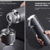 Stainless Steel Vacuum Insulated Bottle Gift Set with Two Cups, 500ml - Image 4