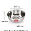 Sanskriti Exports Stainless Steel Bowl Vati Set for Indian Kitchen | Masala Box with Lid, Set of 4 - Image 4