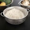Stainless Steel Colander Strainer with Handle - 4 Piece Set for Rice, Fruits, Vegetables, Noodles, Pasta