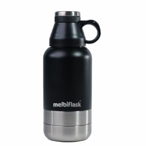 Sanskriti Exports 3-in-1 Flask with Storage Bowls| Vacuum Flask |Sanskriti Exports Water Bottle | Thermosteel Insulated Flask | 1 Litre | Hot&Cold Water,Coffee,Tea,Milk,Soup