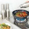 Stainless Steel Oil Dispenser with Lid for Kitchen, 1000ml - Pooja Decor Vinegar Bottle Set of 1 - Image 4
