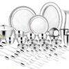 Sanskriti Exports Amaira Premium Stainless Steel Dinner Set Heavy Body- 42pcs