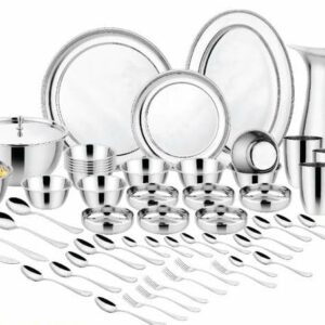 Sanskriti Exports Amaira Premium Stainless Steel Dinner Set Heavy Body- 42pcs