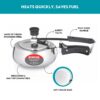 Borosil Pronto 1 L Inner Lid Stainless Steel Pressure Cooker | 6 8 mm Thick Base, Even Heat Distribution | Gas & Induction Campatible | 5 Years Warranty