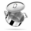 Stahl Artisan Triply Stainless Steel Sauce Pot/Casserole with lid, Induction Pot, Briyani Pot/Handi, 2 L, 18cm