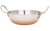 Sanskriti Exports Copper Bottom Kadhai Stainless Steel Copper Bottom Kadhai with Copper Bottom Kadhai Bottom Pot Pans for Frying (1 2 Litter)
