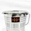 Sanskriti Exports Stainless Steel Jointless Leak Proof Water Bucket(with LID) & Water Dispenser Ladle ((Bucket 10 Litre & Water Dispenser Ladle 300 ML))
