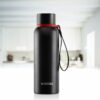 Stainless Steel Water Bottle 700 ml | Double Wall Insulated Flask, Black with Lid | Keeps Drinks Hot for 20 Hours & Cold for 24 Hours | Ideal for Gifting | 1 Year Warranty - Image 5