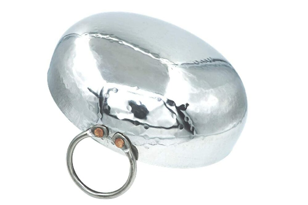 Sanskriti Exports Sandwich Bottom Heavy Gauge Stainless Steel Hammered Kadhai Cookware (2500 ML) - Image 2