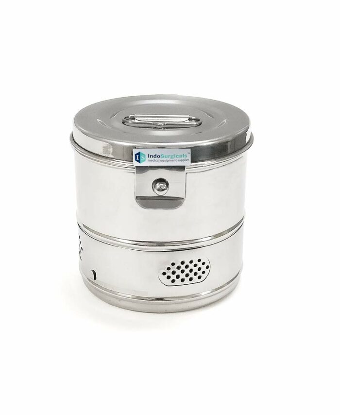Sanskriti Exports Stainless Steel Dressing Drums, 6" X 6"