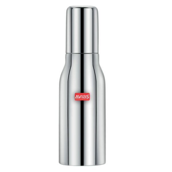 Sanskriti Exports Ezee Stainless Steel Oil Pot with Lid, 500 ml Container, Air Tight Spill Proof Oil Dispenser, Vinegar Dispenser Set of 1, Leak Proof Pourer, Oil Can 500ml