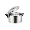 SignoraWare Therma Casserole with Handles Straight Shape Insulated Stainless Steel, Insulated Thermal Serving Bowl, Elegant Hot Pot Food Warmer/Cooler for Long Duration, 1000ml, Set of 1, Silver