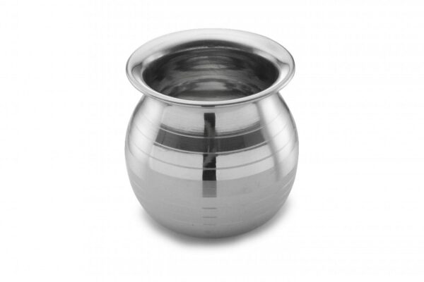 Sanskriti Exports Heavy Stainless Steel Water Storage Lota/Kalash/Chambu/Tumbler for Pooja/Pongal/Marriage/Karvachauth, Silver (Big-650ML)
