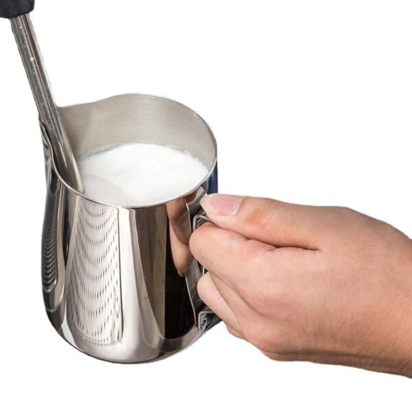 Sanskriti Exports? 1.5 Litre Stainless Steel Milk Frothing Jug | Durable Latte Art & Coffee Pitcher for Home and Caf? | Rust-Resistant, Non-Toxic, Multipurpose for Coffee, Tea, Milk, Beer