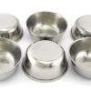 Stainless Steel Mini Bowls with Lid, 30ml, Set of 6, Indian Kitchenware for Chutney or Snacks