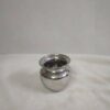 Stainless Steel Grey Lota Kalash Tumbler Set - 4-Piece Thali Masala Box with Lid for Pooja Decor