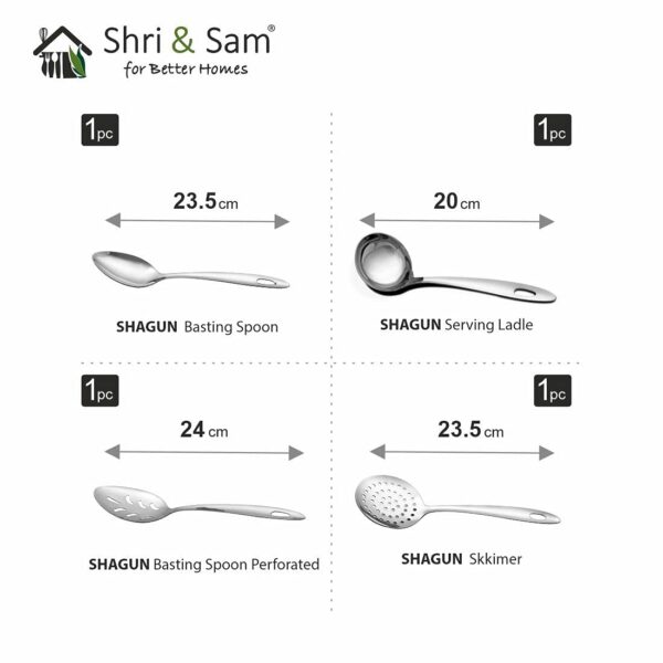 Sanskriti Exports Stainless Steel Dinner Set Shagun (61 Pcs Set) - Image 5