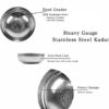 Sanskriti Exports Sandwich Bottom Heavy Gauge Stainless Steel Hammered Tasla, Without Handle Kadhai Cookware (1500 ML)