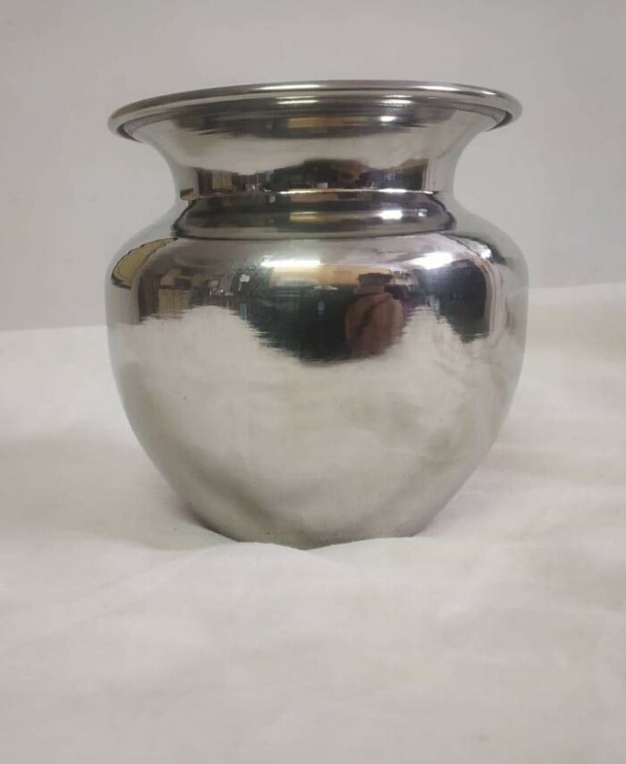 Va Sun Stainless Steel Steel Grey Lota/Kalash/Tumbler - by Sanskriti Exports (Puja Lota 750 ml)