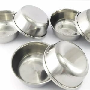 Sanskriti Exports Stainless Steel Small Katori/Wati/Chutney Bowls : 60ml Set of 6 Pieces. (Mini)