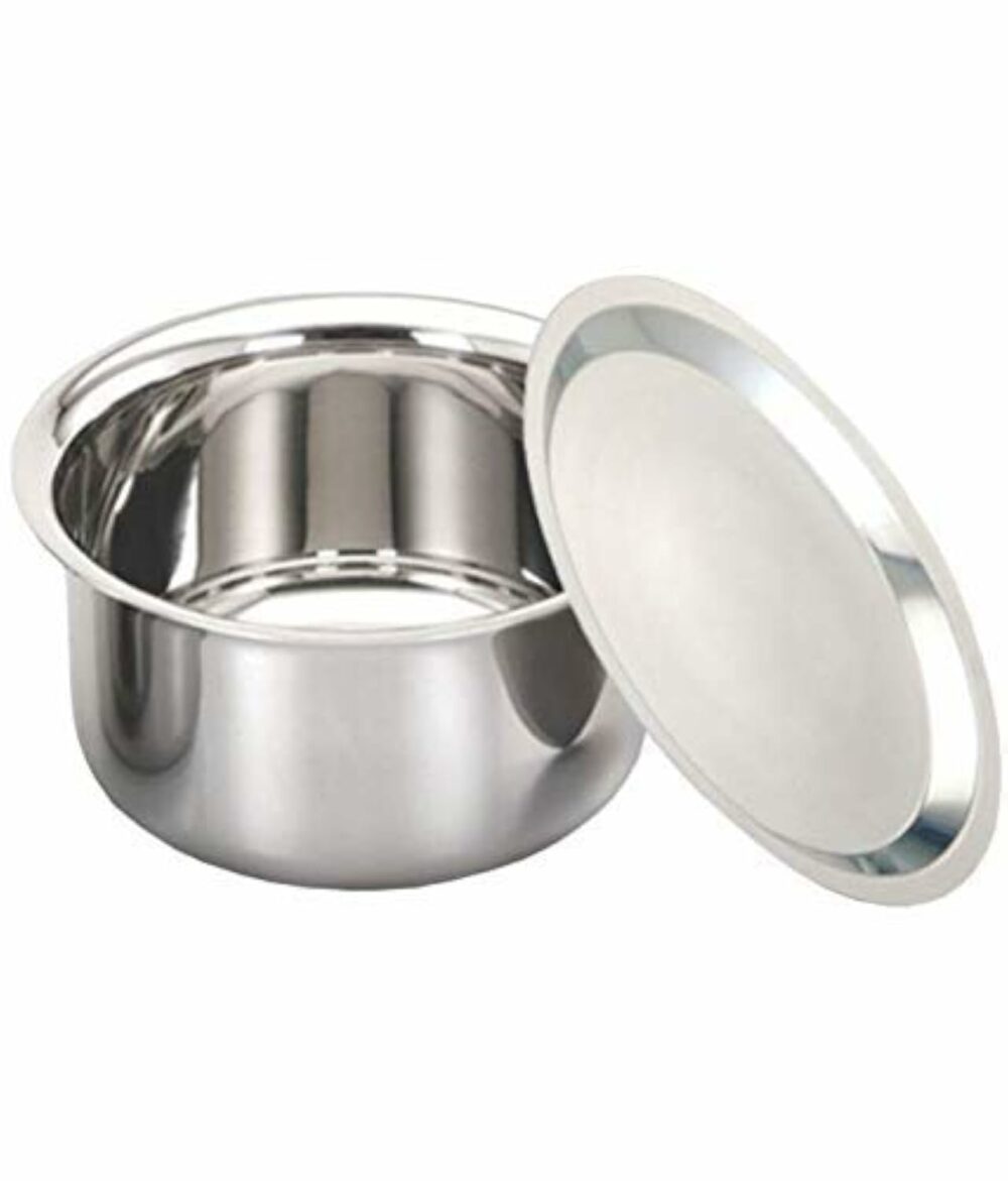Super HK Patila/Bhagona/Tapeli Stainless Steel with LID (Stainless Steel, 4 Litre)