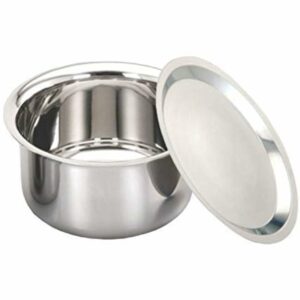 Super HK Patila/Bhagona/Tapeli Stainless Steel with LID (Stainless Steel, 4 Litre)