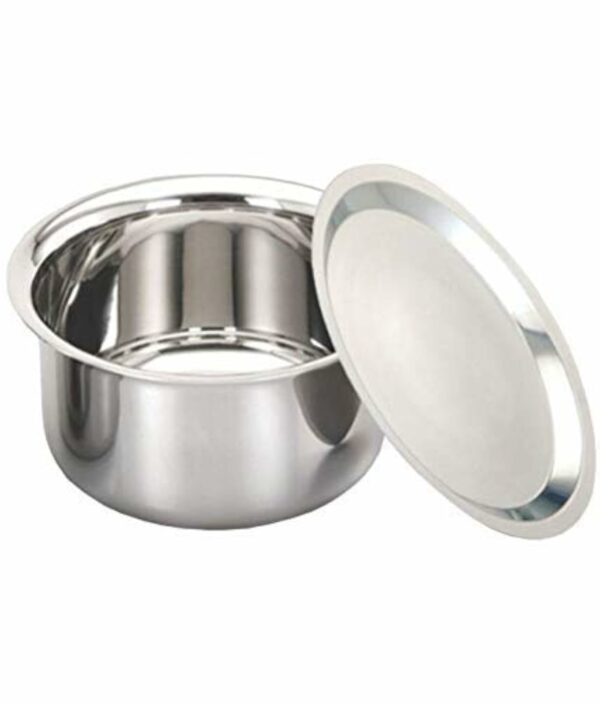 Super HK Patila/Bhagona/Tapeli Stainless Steel with LID (Stainless Steel, 4 Litre)