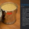 Stainless Steel Rice Storage Container Drum with Lock System - 10 Kg Capacity - Set of 4 - Indian Kitchenware for Rice Flour Atta - Silver - Image 5