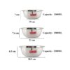 Sanskriti Exports Stainless Steel Serving Bowl Set | 1100 ml, 1500 ml & 2100 ml Snacks Serving and Mixing Bowl Set | Kitchen Accessories Items, Set of 3