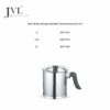 Double Wall Stainless Steel Milk Boiler with Bakelite Handle for Kitchen Use - Image 6
