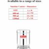 Maxima Sunshine Stainless Steel Canister Set - Circular Design for Tea, Coffee, Spices - Leak Proof, Airtight Kitchen Storage Container - 1200ml (Set of 2) Silver - Image 5