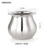 Sanskriti Exports Stainless Steel Heavy Lota | Mango Lota, 625ml | Durable & Rust-Resistant | Water Pot for Home & Puja | 1 Piece, Silver
