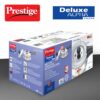 Prestige Deluxe Alpha Svachh Stainless Steel Pressure Cooker 1.5L With Glass Lid (With Deep Lid For Spillage Control)