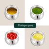 Sanskriti Exports Stainless Steel Ghee Pot with Spoon & Lid Set of 2 Pcs, Elegant Ghee Dispenser Container for Kitchen Storage Set, Multipurpose Oil, Sauce, Ghee Storage Container for Kitchen, 350ml