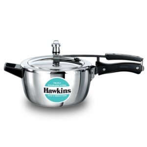 Hawkins 3 5 Litre Triply Stainless Steel Pressure Cooker, Inner Lid Cooker, Silver (HSST35)