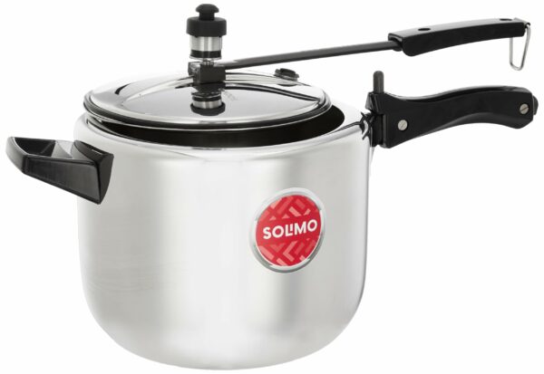 Sanskriti Exports Sleek Stainless Steel Induction Bottom Pressure Cooker - 5 Liter (Inner Lid)