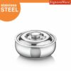 SignoraWare Stainless Steel Roti Server Casserole with Coaster | Retain Heat & Freshness | Perfect for Family Meal & Gatherings | Ideal for Serving and Storing chapattis or flatbread (1 LTR | Steel)
