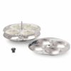 Sanskriti Exports 3 Plates Stainless Steel Heavy Quality Idli Stand/Idli Maker Makes 12 Large Size Idlis at Once.