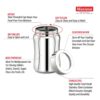Maxima Stainless Steel Canister Set of 4 - Elegant Tulip Design for Tea, Coffee, and Spices with Lid | Leak Proof Airtight Masala Box (900ml) - Image 2