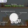 Sanskriti Exports Amaira Stainless Steel Dinner Set with Lid - 42pcs for Indian Kitchenware - Image 2