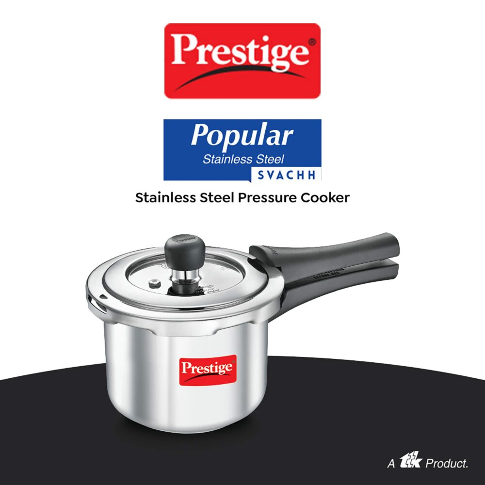 Prestige Svachh Popular Spillage Control Stainless Steel Outer Lid Pressure Cooker,1 5 Liter(Silver) - Image 6