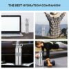 Borosil Hydra Thirst Burst 800 ml Stainless Steel Water Bottle | Double Wall Vacuum Insulated Flask | 12 Hours Hot & Cold | Ideal for Personal & Corporate Gifting | 1 Year Warranty, Silver