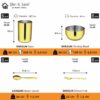 Sanskriti Exports Stainless Steel Shagun Solid Dinner Set (50 Pcs Set Gold)