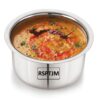 Stainless Steel 2 Liter Patila with Lid for Boiling Milk and Cooking Rice