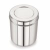 Sanskriti Exports Stainless Steel Silver 22 Gauge Deep Dabba/Storage Container 1400 ml, 1 Pcs, Ideal for Storing Grains, Snacks, Leftovers, Perfect for Daily Use, Easy to Clean.