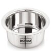 Stainless Steel 2 Liter Patila with Lid for Boiling Milk and Cooking Rice