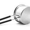 Sanskriti Exports Heavy Gauge Stainless Steel Milk Pan/Saucepan/Tea Pan/Milk Pot/Sauce Pot (Induction Compatible), 1 Liter, 16 cm, Silver