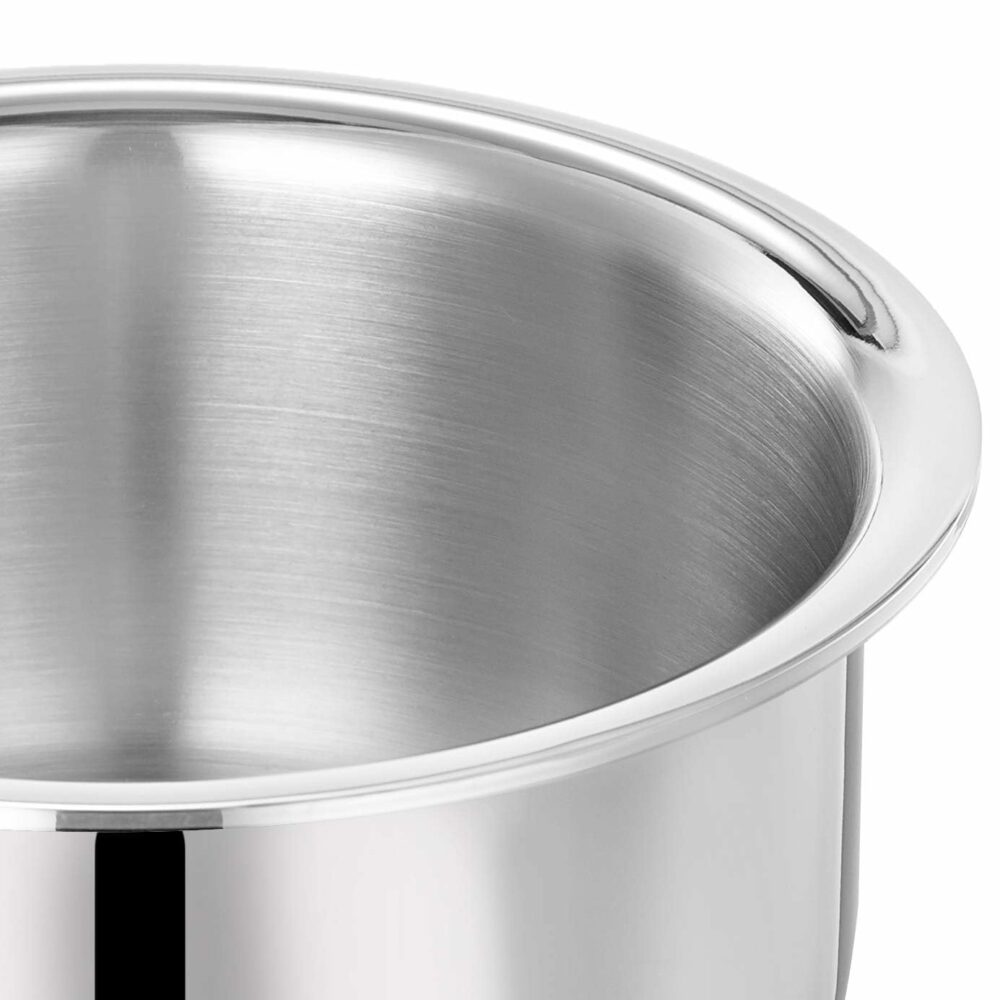 Sanskriti Exports Special TruePly Series (Food Grade Stainless Steel + Aluminium + Steel) Bonding Heavy Duty Cookware Tope with Lid/Patila/Bhagona/Deep Container for Cooking & Serving (6 5 Litre) - Image 2